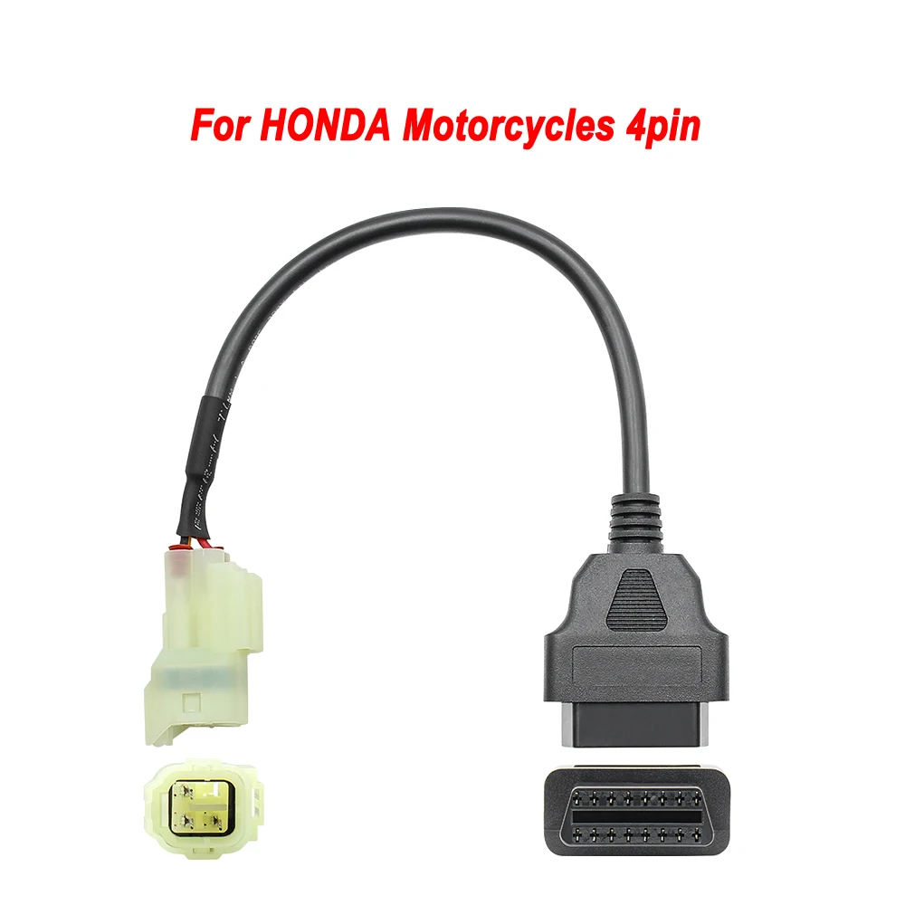 OBD2 Connector Motobike Cables Motorcycle OBD 2 Extension Cable For Harley 4/6Pin YAMAHA 3/4Pin /For HONDA K+CAN | Автомобили и
