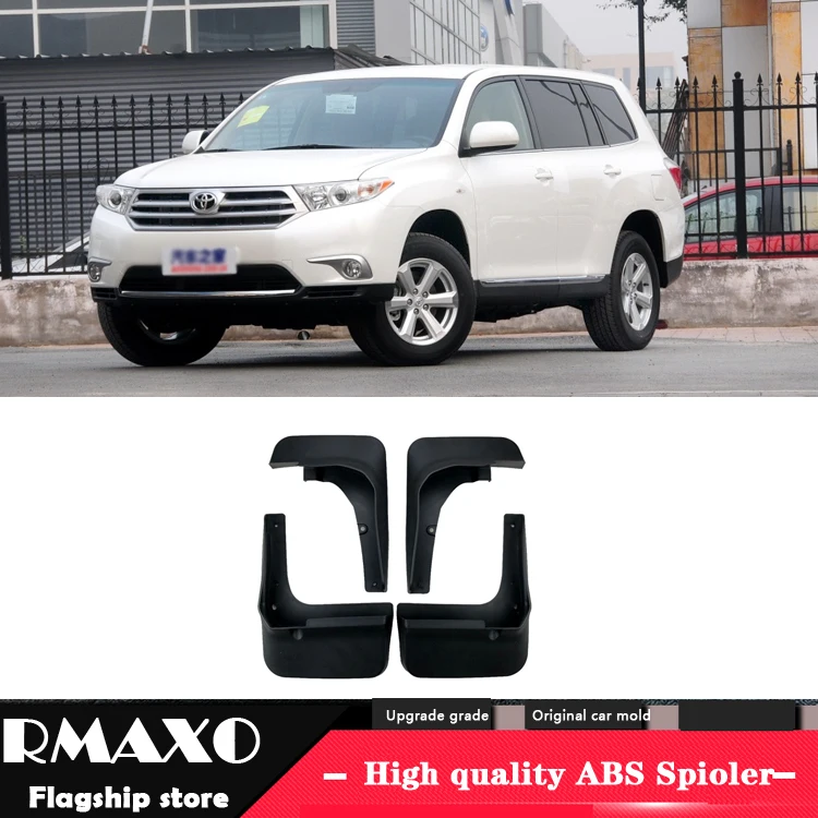 For Toyota Highlander 2012-2014 Mudflaps Splash Guards Front With the color and rear Mud Flap Mudguards Fender Modified special |