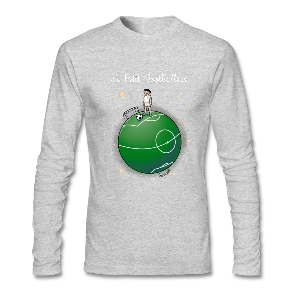 Забавные Стиль капитан Tsubasa Футболка мужская рубашка с длинными рукавами и