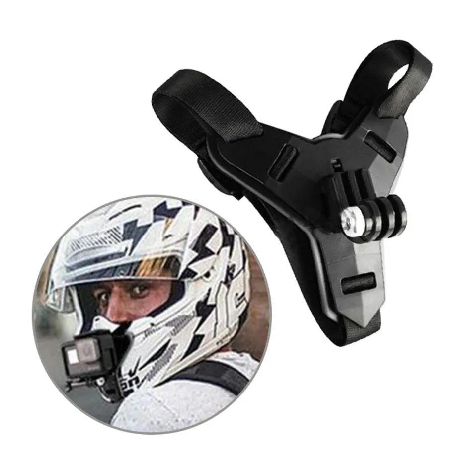 Черный подходит для Gopro держатель шлема мотоциклетный шлем подставка подбородка