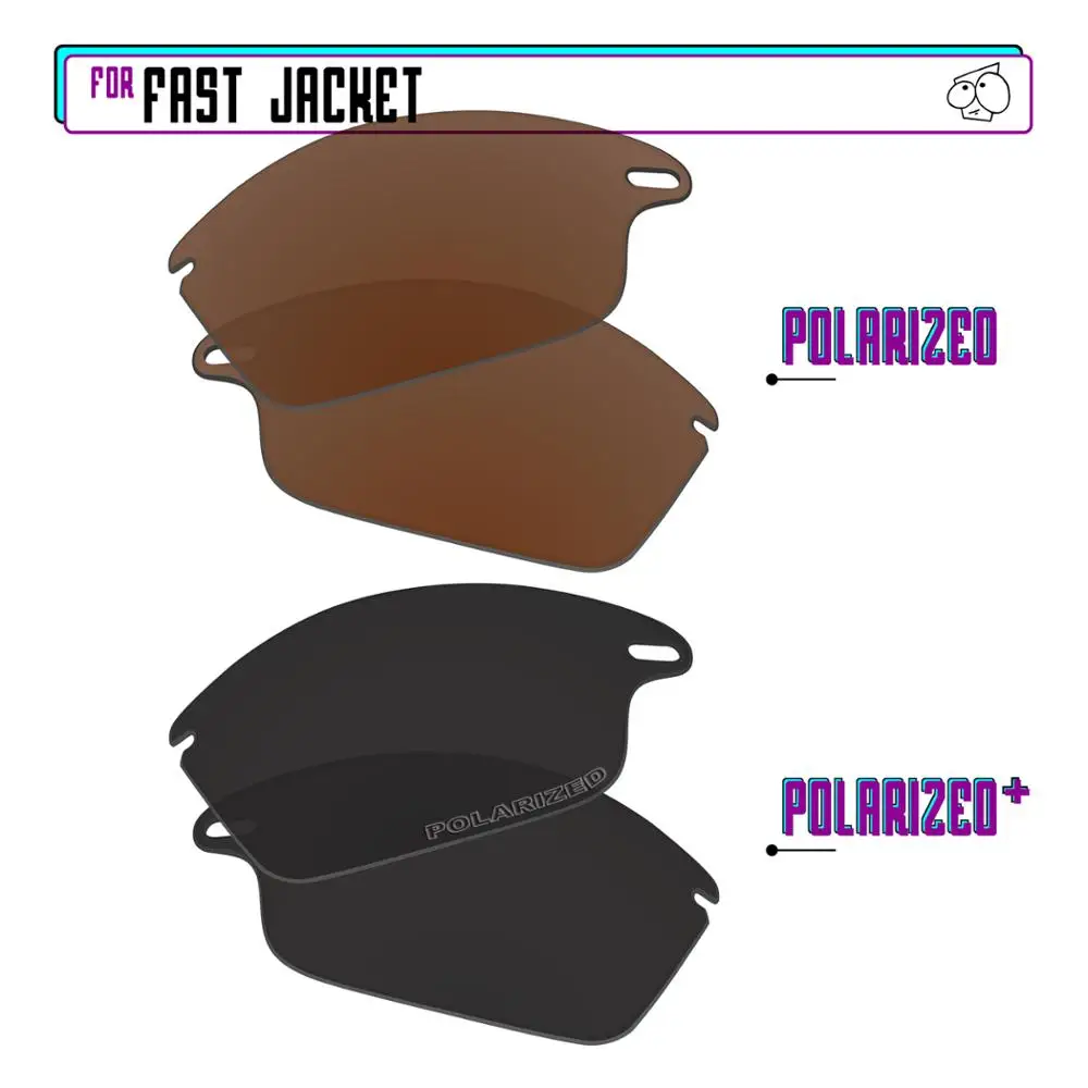 

EZReplace поляризованные Сменные линзы для-солнцезащитные очки Oakley Быстро солнечные очки к куртке-черный P Plus-коричневый р