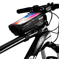 ypay bike bag 6 2 inch mtb phone holder universal rainproof waterproof mtb front bag mobile phone holder for iphone x samsung s9