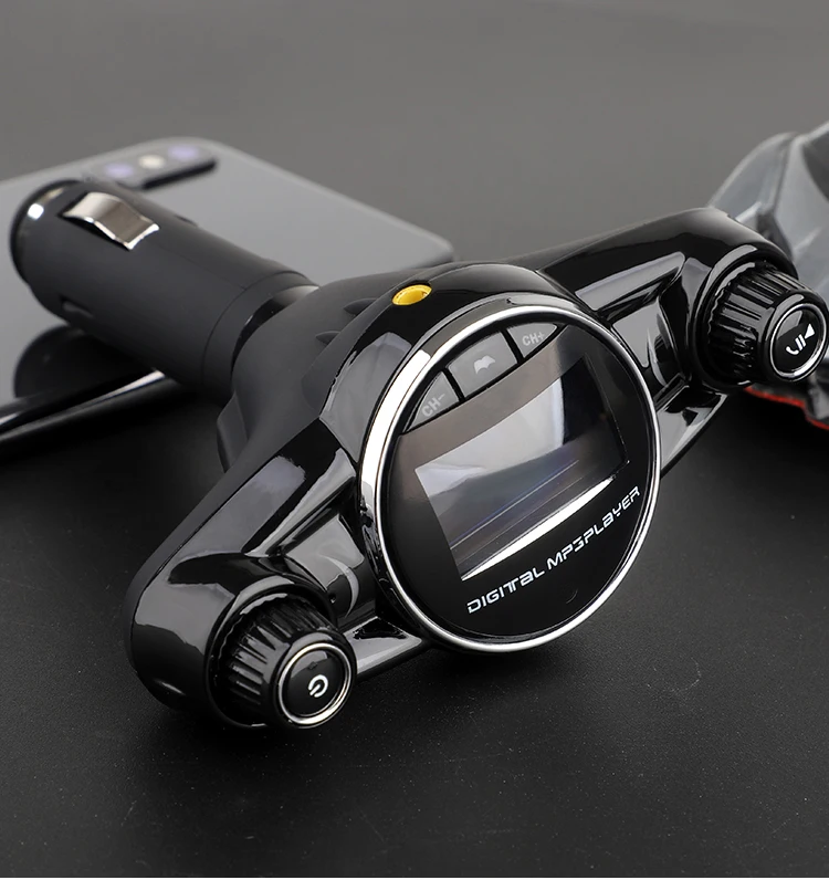 Автомобильный MP3-плеер Bluetooth 4,0 fm-передатчик аудио беспроводной автомобильный комплект поддержка 2.1A зарядка 2USB светодиодный дисплей AUX аудио вход выход