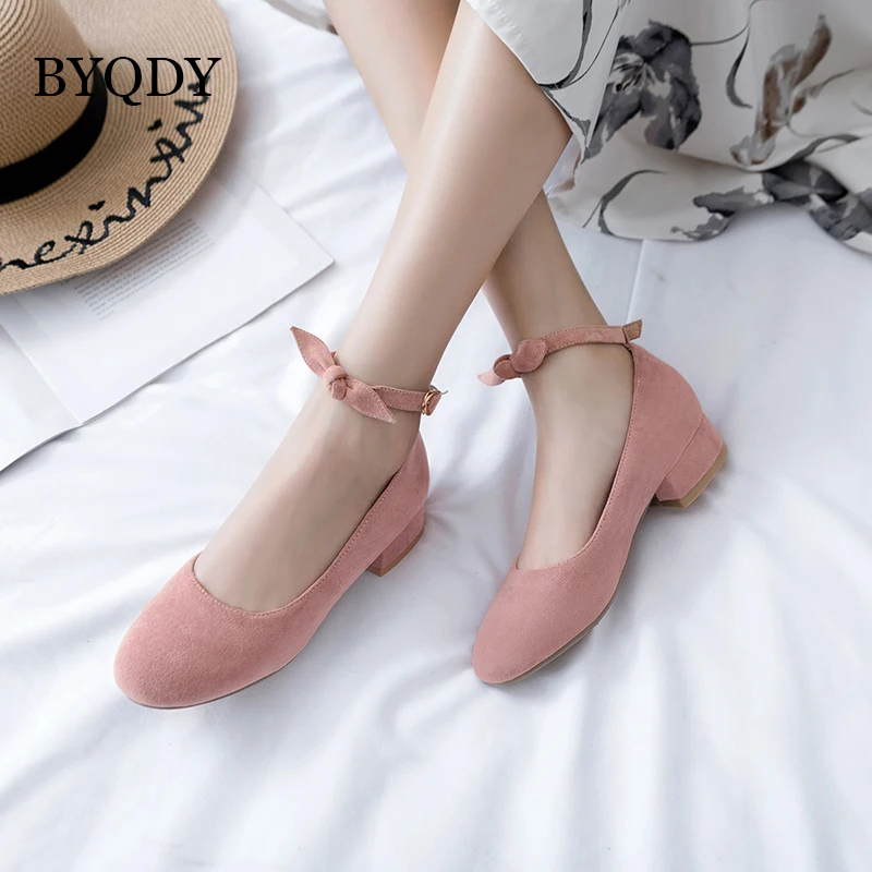 BYQDY модные флоковые женские туфли на низком каблуке туфли-лодочки в стиле Мэри