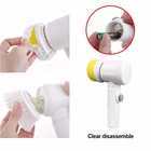 Щетка для мытья посуды, беспроводная, электрическая, с зарядкой от USB, для работы по дому, на кухне