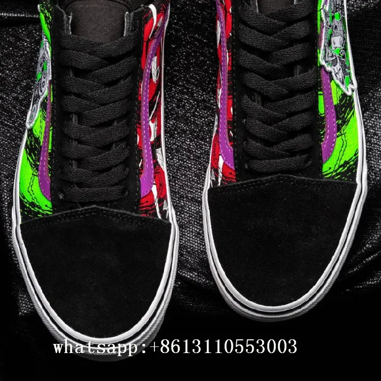 Мужские классические Слипоны Vans X Disneys обувь Oogie Boogie/Кошмар перед Рождеством v45 |