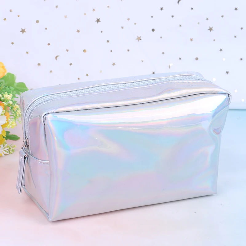 5 цветов косметичка модный голографический чехол карандаш сумочка на молнии