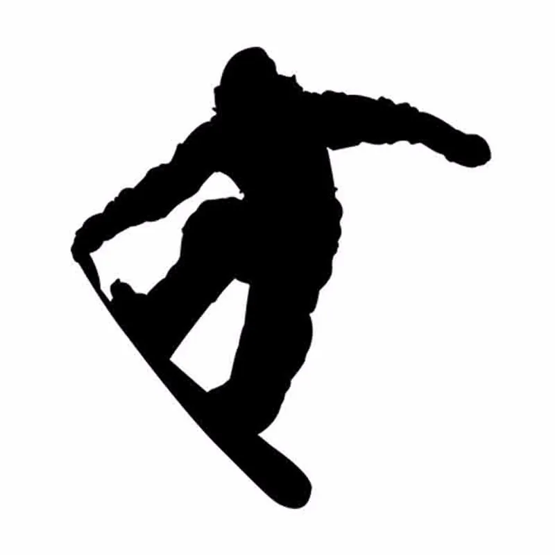

Funny Jumping Skiing Snowboarder car sticker 13*12cm Car Styling Motorcycle KK Vinyl sticker car decors decal