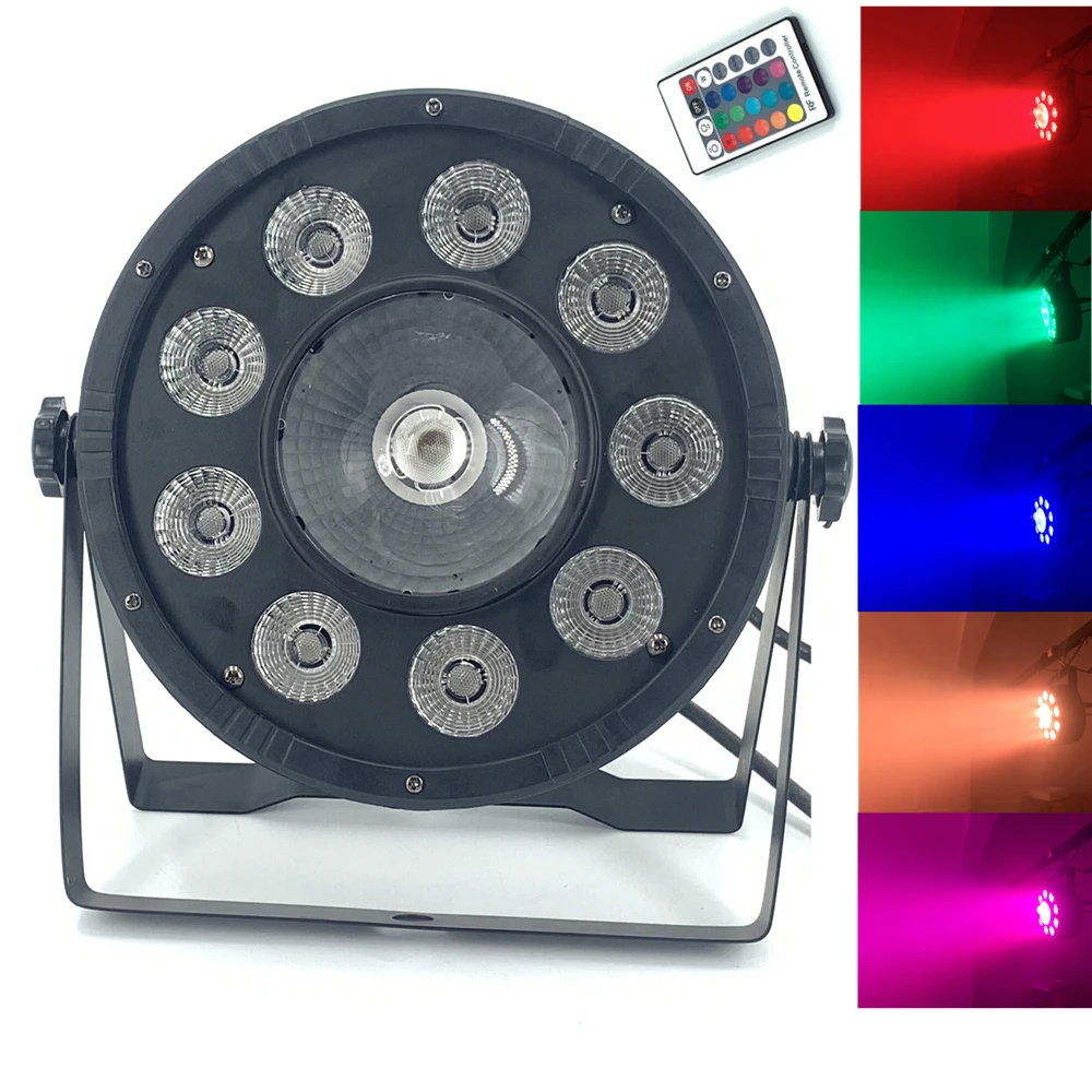 Беспроводное управление LED 9x10 Вт + 30 RGB 3в1 Par Light Wash Step Uplighting без шума пульт