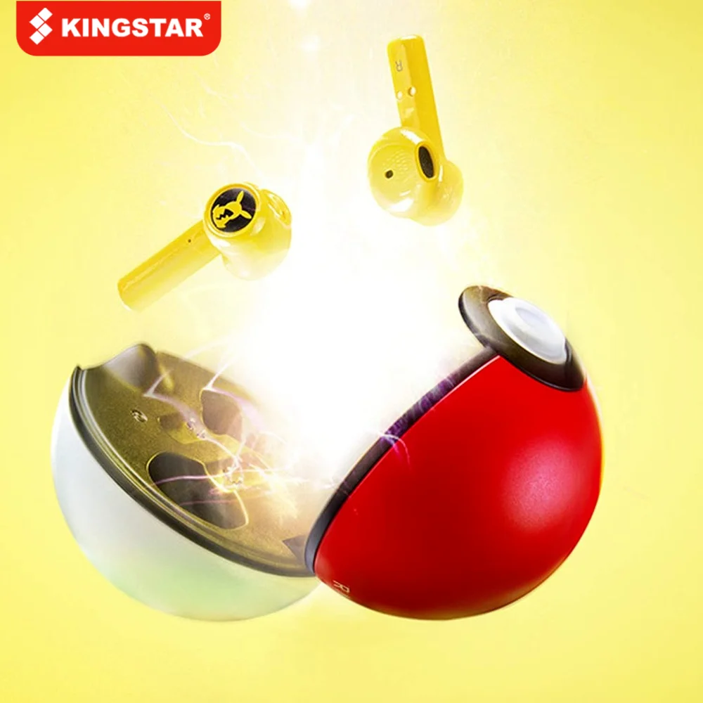 Новые игровые наушники-вкладыши Bluetooth-гарнитура-наушники Pikachu беспроводные