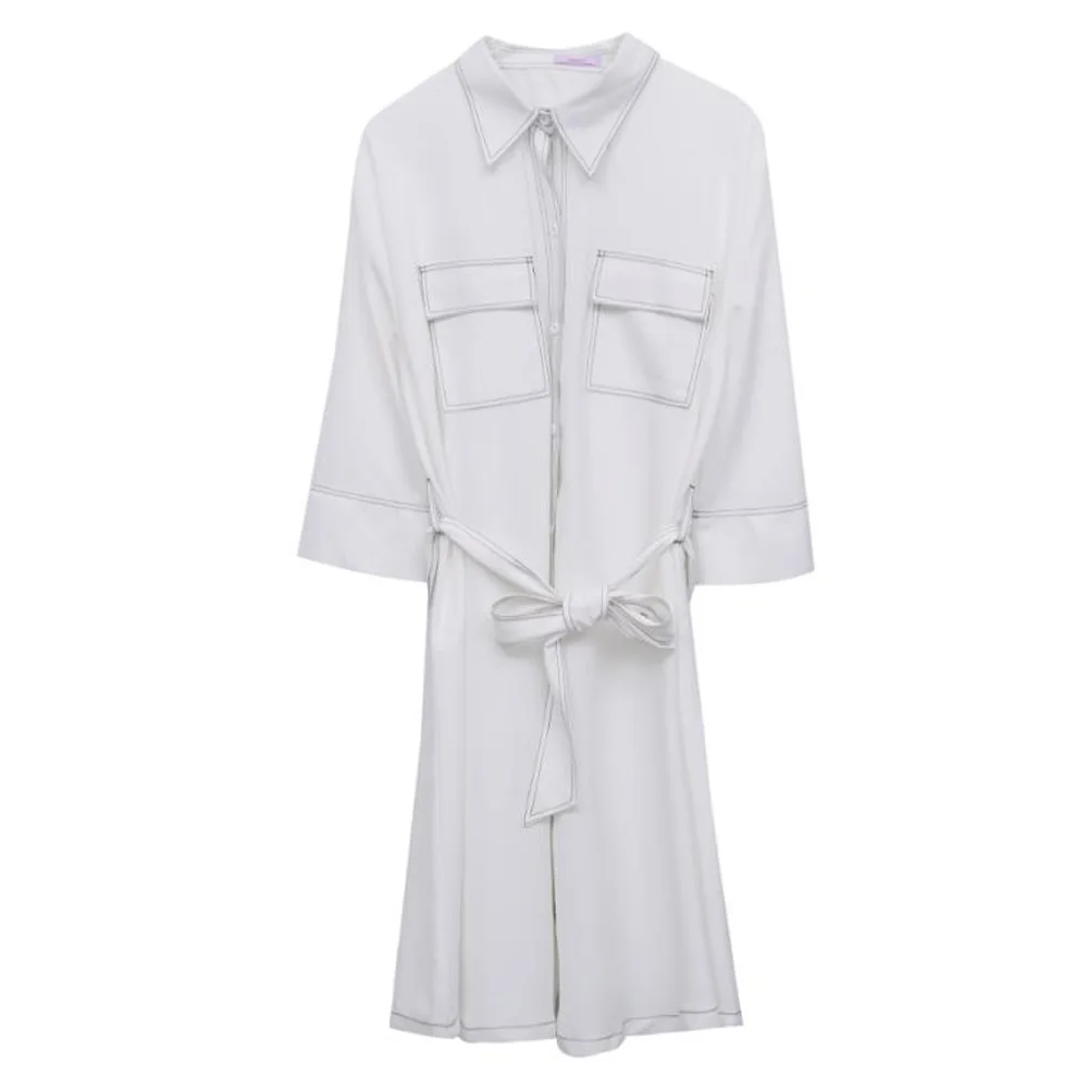 Плюс размер Свободная рубашка Платье 4XL халат Femme Офисная Женская Туника кимоно