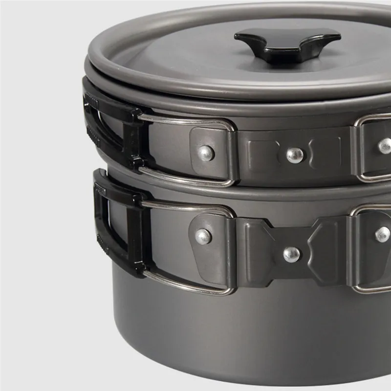 

Quality Camping Cookware Outdoor Cookware Set Camping Tableware Cooking Set Travel Tableware Cutlery Utensils Hiking Picnic Set