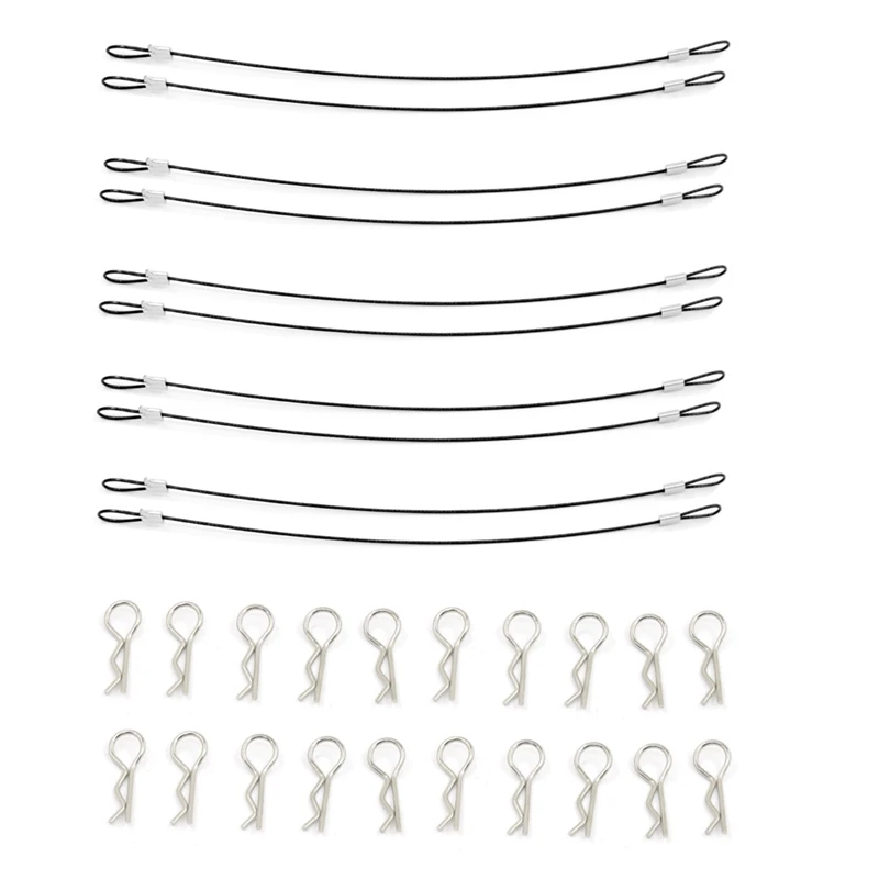 

10 шт. RC автомобиль корпус зажимы для корпуса R шпильки анти-потерянный канат для 1/10 1/8 осевой SCX10 Traxxas Trx4 Tamiya по супер скидке RC4WD HSP HPI RC автомоби...