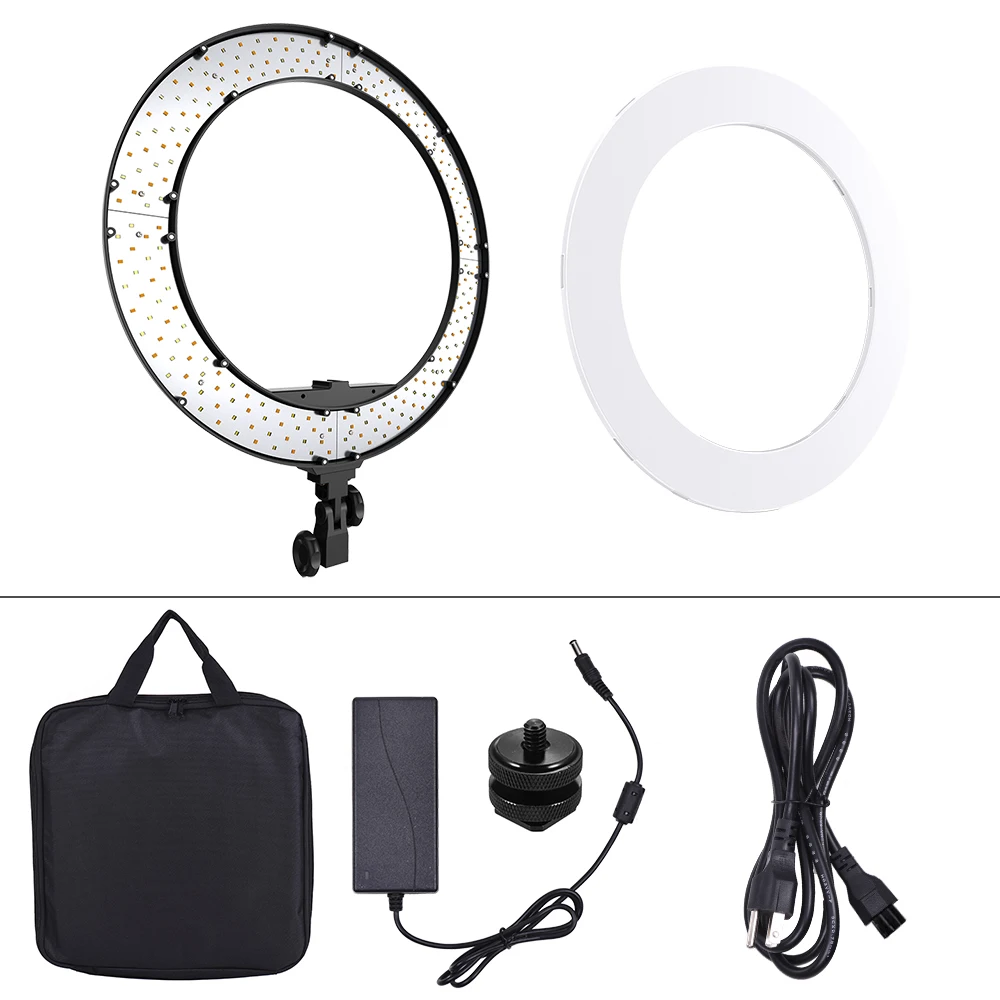 Andoer HD 18S для фотостудии кольцевой светильник фотосъемки ing 252 шт. SMD светодиодный