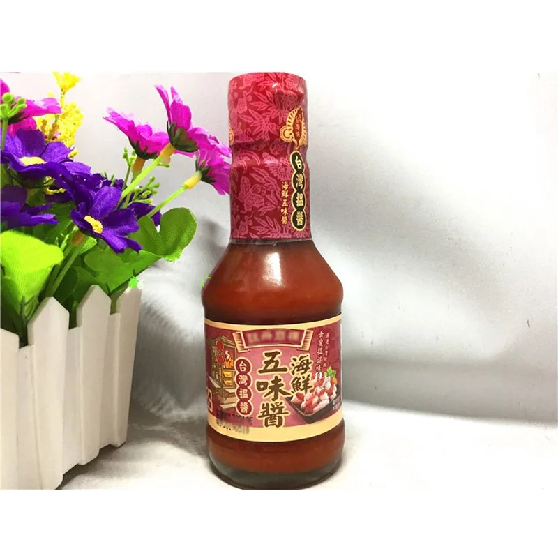 

Тайваньский морепродукты, соус с пятью вкусами, bibimbap, dip-соус 200 г/бутылка, свежая дата