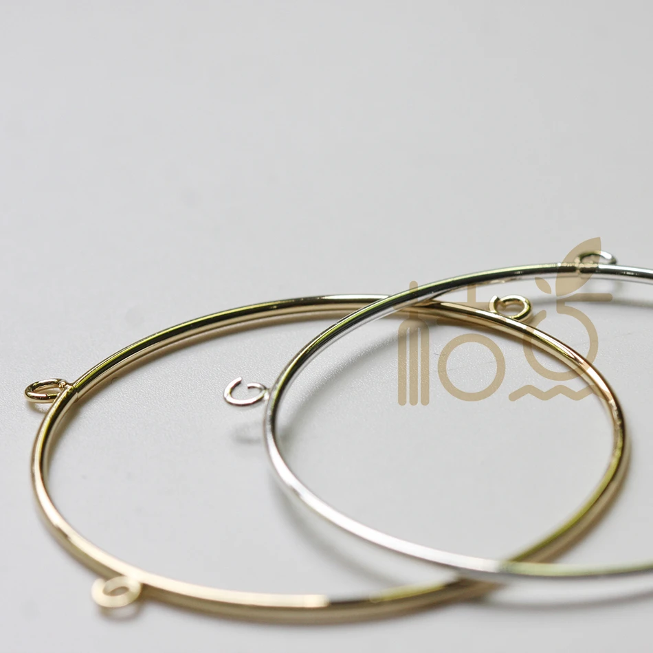 Один кусок Премиум покрытием Латунь круг кольцо Шарм 45 мм (4515C)|Шармы| |