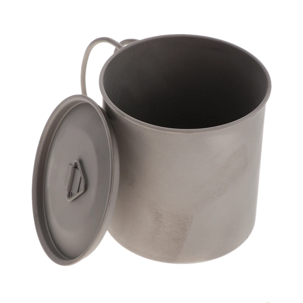 

400ml Titanium Water Mug Cup Outdoor Camping Cup Pot Bowl Backpacking Travel Coffee Mug Travel Cup Boiling Water