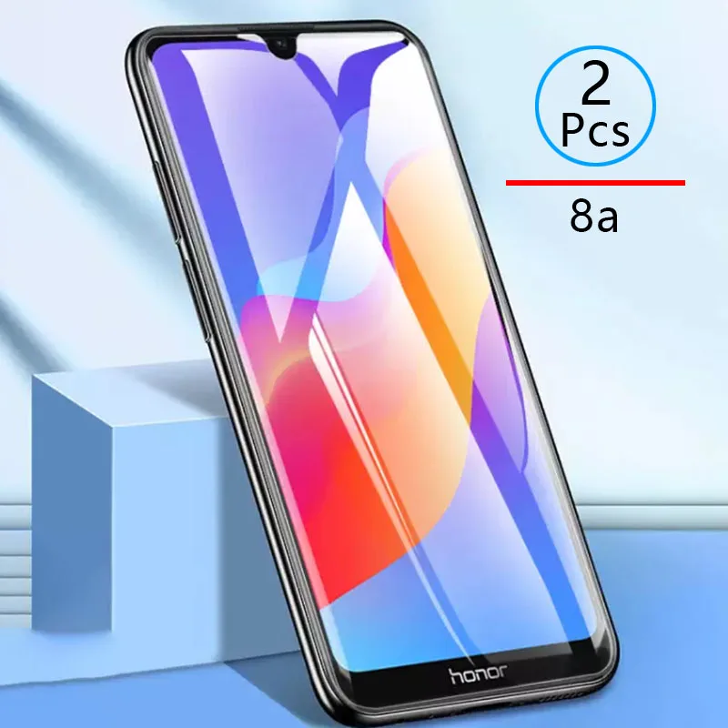 Закаленное стекло для Honor 8a 2 шт. защитная пленка экрана телефона Huawei 8 A A8
