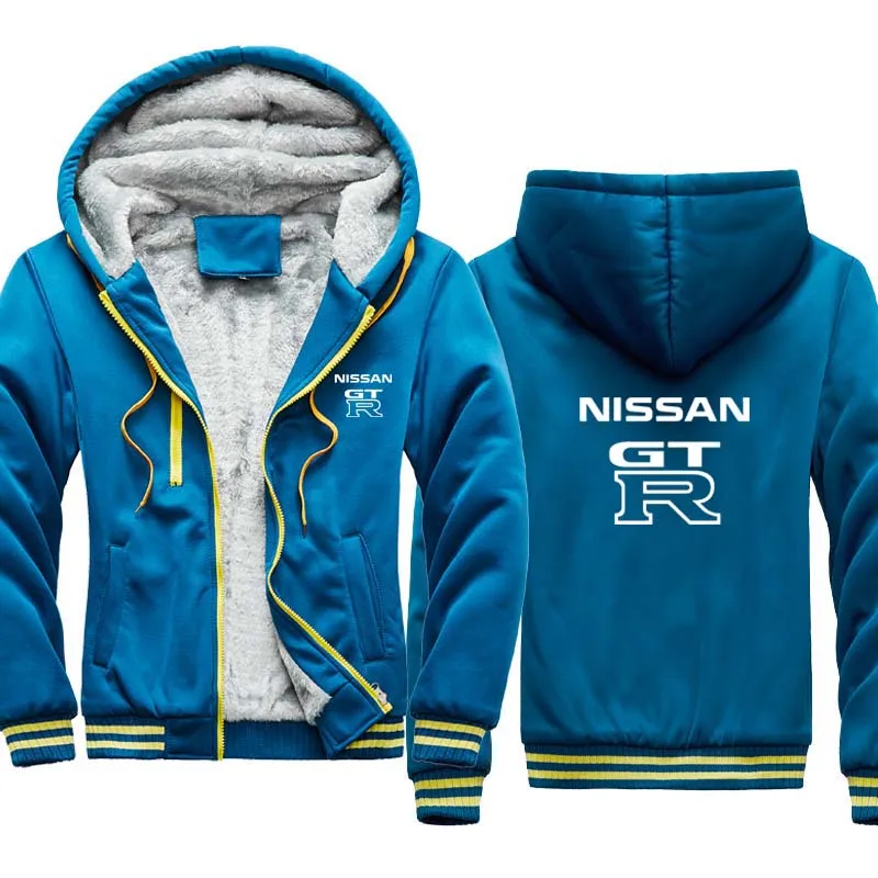 

2020 Fashion GTR Car Logo Sweatshirt Hoodies Men Hoody winter Cotton Plus velvet thickening Zipper Jacket Hoodie
