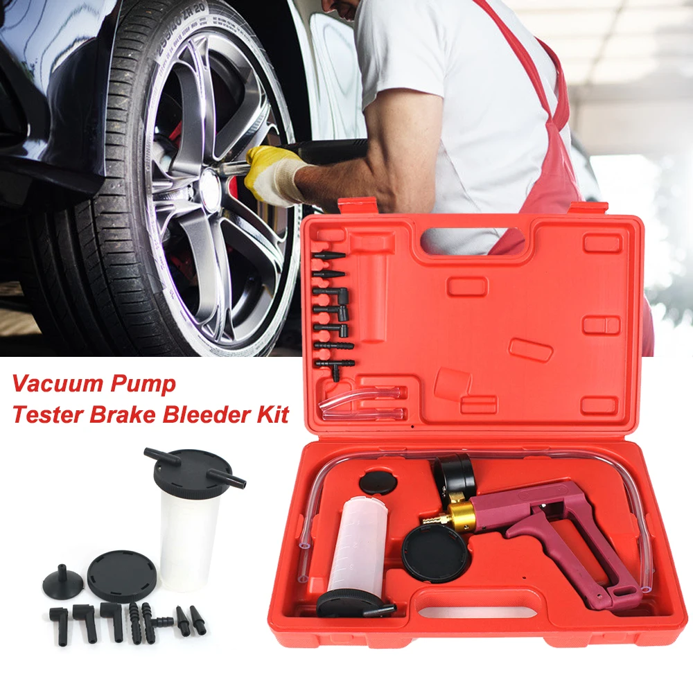 Ручной вакуумный насос давления MH2023 тестер инструмент набор для сброса тормозов