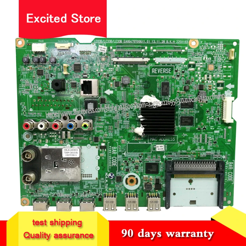 Для LG 39LN5700 CB основной платы LD33B/LC33B EAX64797006 (1 0) рабочий 39 дюймовый экран|Платы для