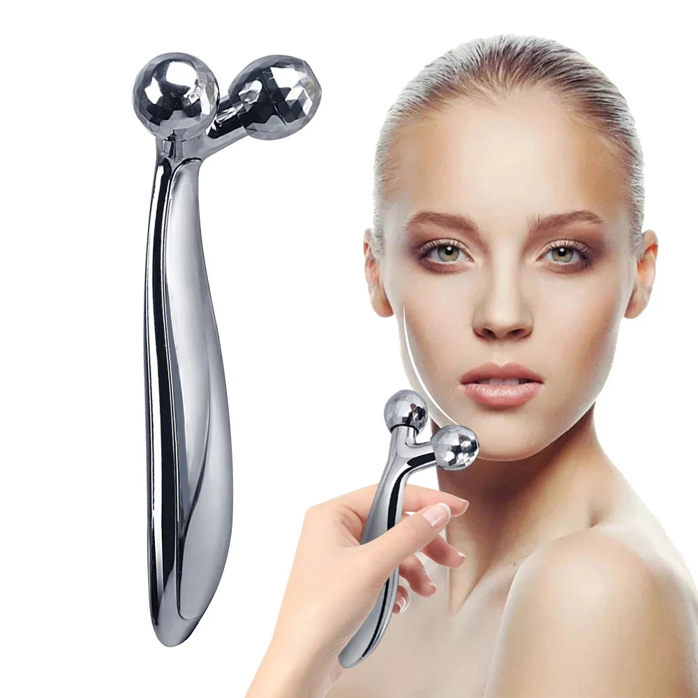 

1Pcs 3D Face Lift Roller Massager Massage Instrument Professional Wrinkle Remover 360 Rotate Roller Beauty Y Shape Makeup Tools