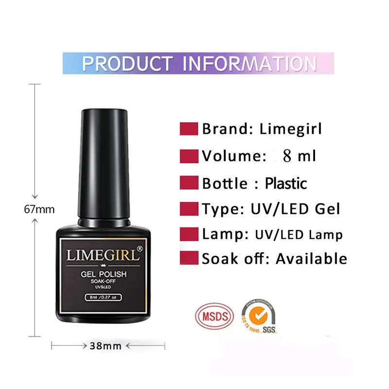 

8ml Gel Nail Polish Gel For build-up Nail Gel For Nail UV Gel Varnish All For Manicure Nails Gel polish Nail Polish Acrylic Nail