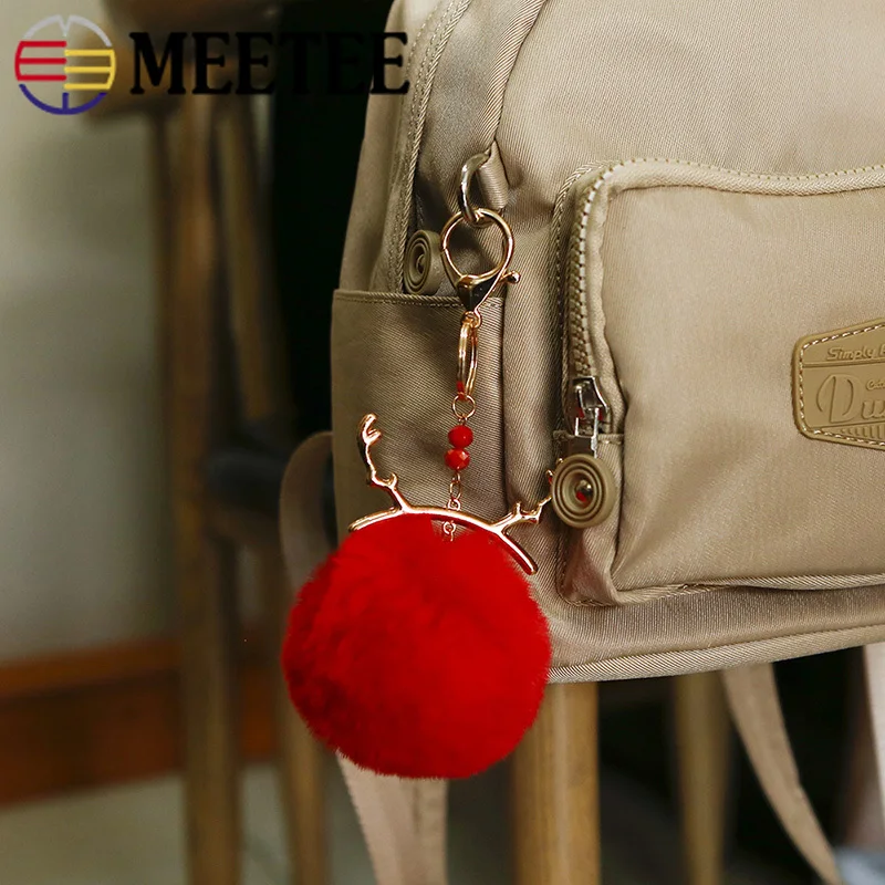 Meetee 2 шт. металлический крючок уплотнительное кольцо брелок пряжки Hairball