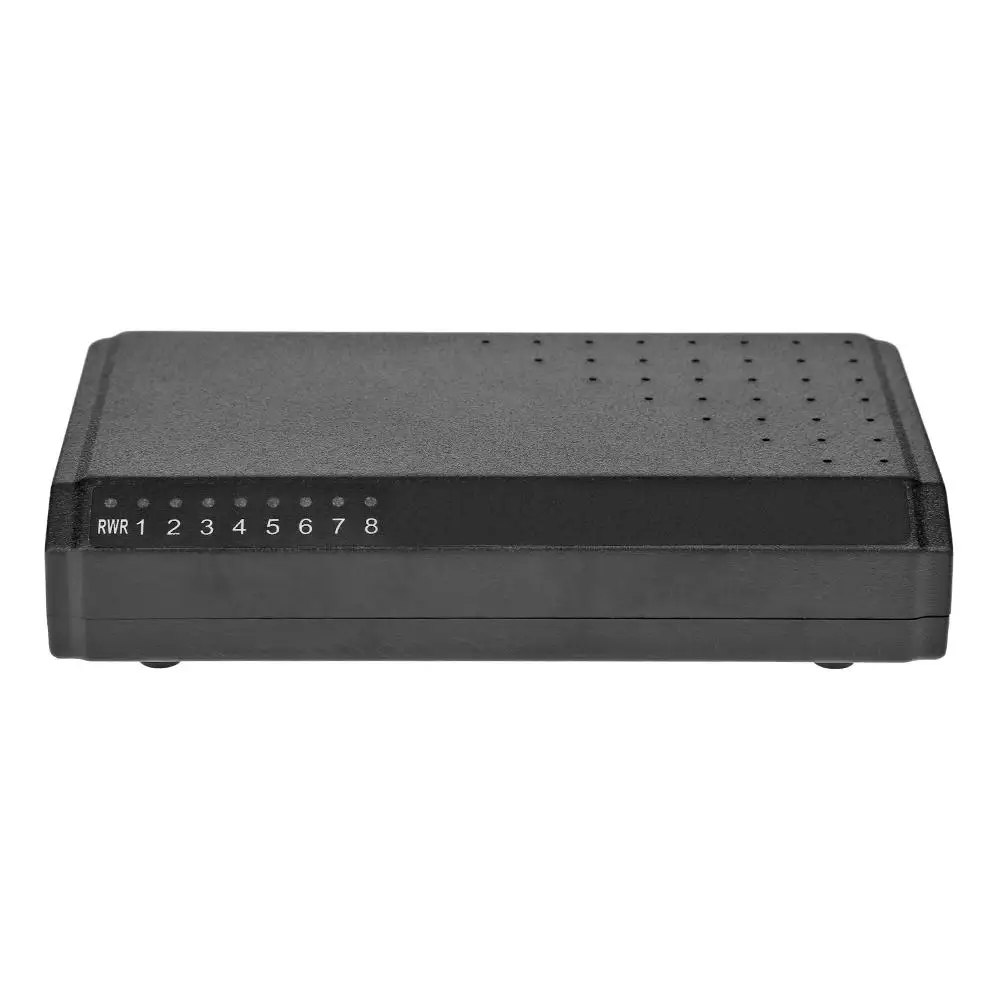 8 Порты коммутатор питания через Ethernet 6 + 2 PoE 10/100M Мощность без адаптер для