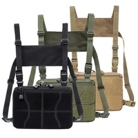 tactical chest bag adjustable chest rig shoulder bag waist packs chest recon bag tools pouch outdoor hiking hunting accessories