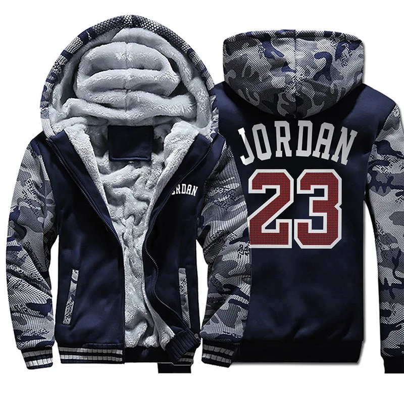 Мужская куртка с капюшоном Jordan 23 толстовки принтом мужские толстые теплые пальто