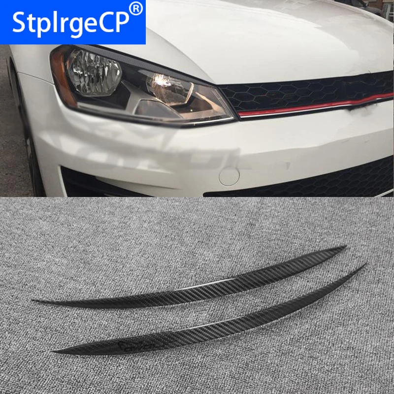 100% задние фары из углеродного волокна веки для бровей Volkswagen VW Golf 7 MK7 GTI 2014 2016