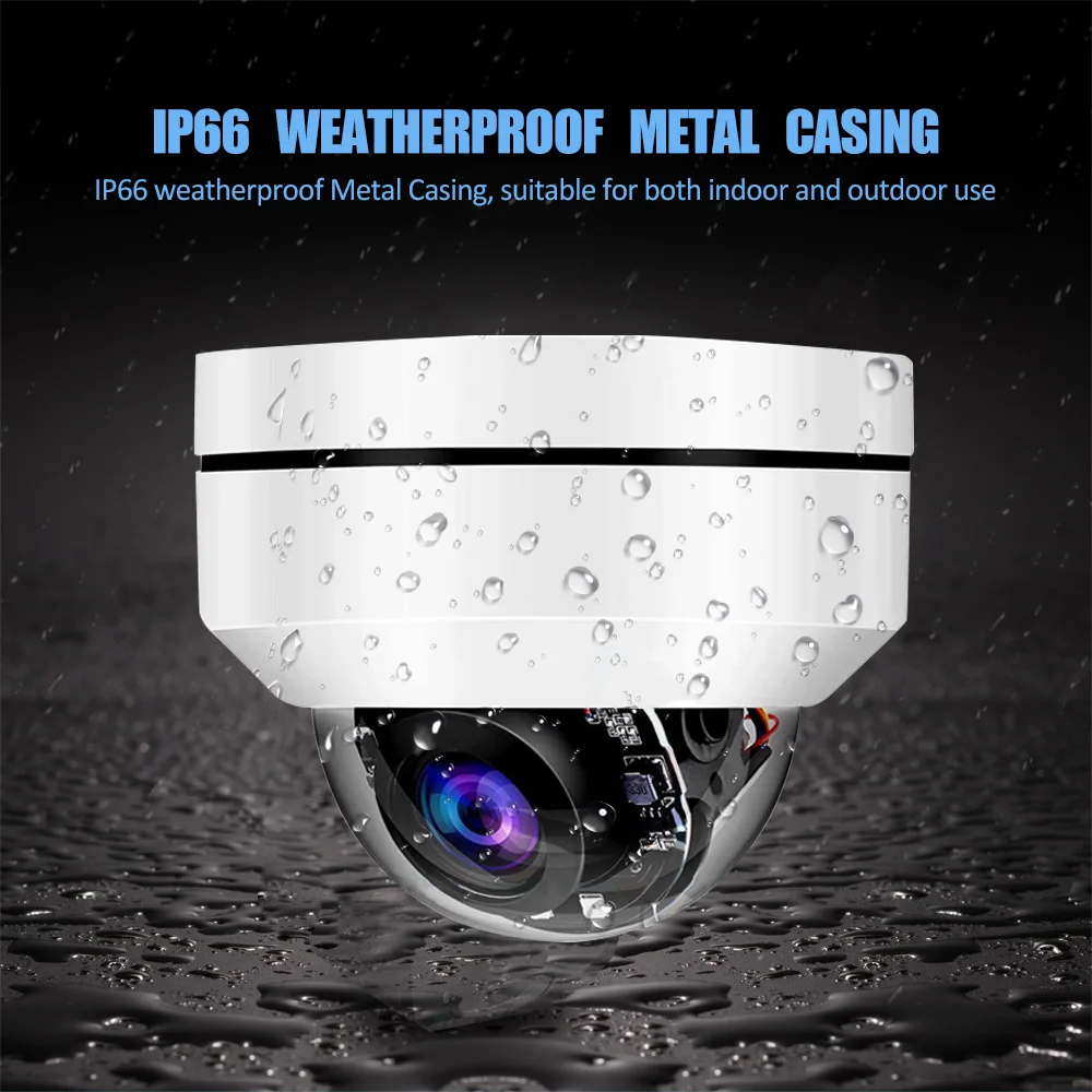 UniLook открытый 5MP PoE PTZ безопасности IP камера 2592x1944P супер HD 4X оптический зум PTZ купольная камера антивандальная с кронштейном