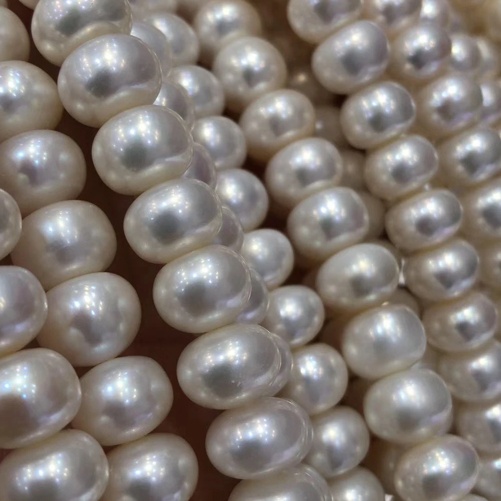 

MADALENA SARARA Wholesale 9-10mm Freshwater Pearl Pearl Strand Fine Luster For DIY Jewelry Making Women Pearl Necklace