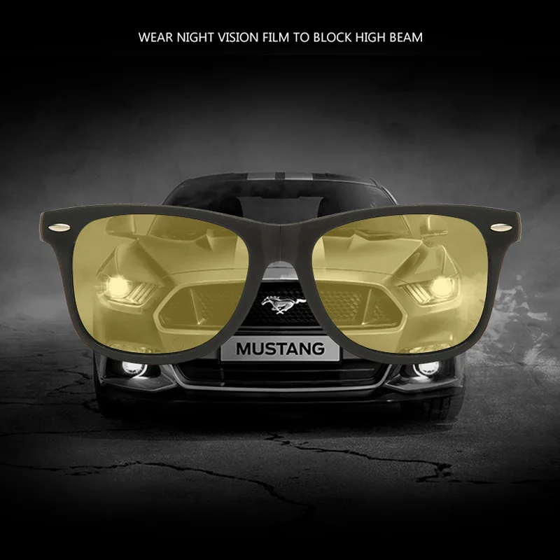 LongKeeper Classic Night Vision Polarized Sunglasses Men Yellow Lens Anti-glare Driving Sun Glass Safety Okulary Gafas | Аксессуары для