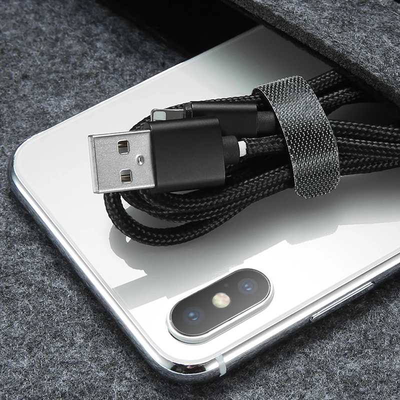 

Oppselve Cable Organizer Wire Winder Computer Cable Management Earphone Mouse Cord Clip Protector for iPhone Micro USB Type C