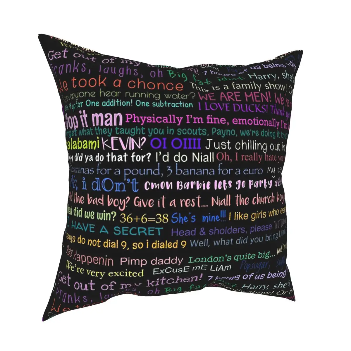 

One Direction Quotes Cushions for Sofa Novelty Pillowcase Decorative Throw Pillows Cover floor pillow for sofa home