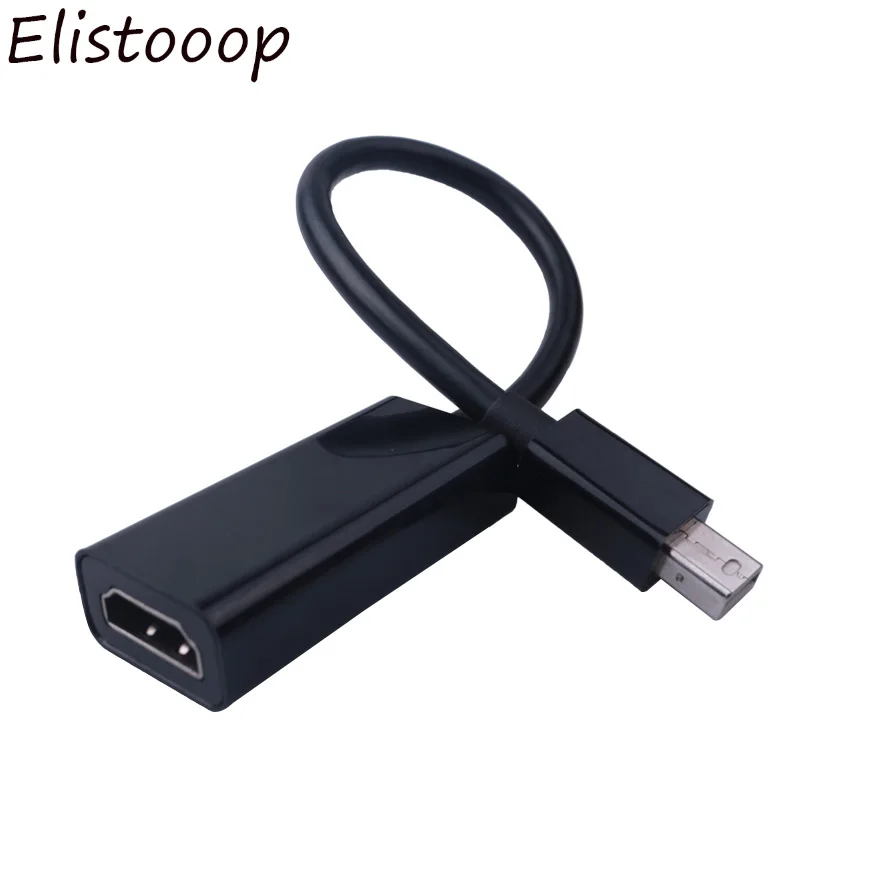 Elistooop Мини DP порт дисплея Порт папа к HDMI Женский адаптер конвертер кабель для Mac