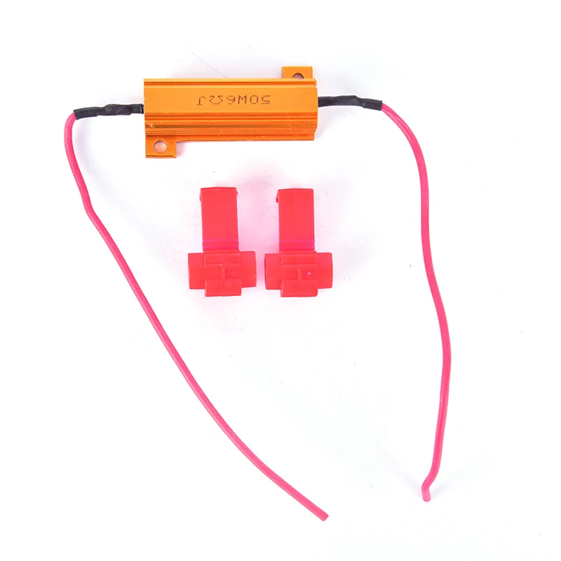 

4x 6ohm 50W Load Resistor Canbus Anti-Flashing Decoders For LED bulb Reverse Light Turn Signal Fog Lamp Daytime Running Light