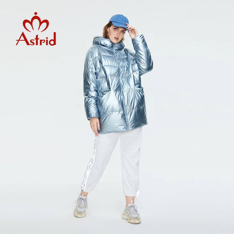 Astrid 2022 Зимний новый пуховик женские парки свободная одежда верхняя мода высокое
