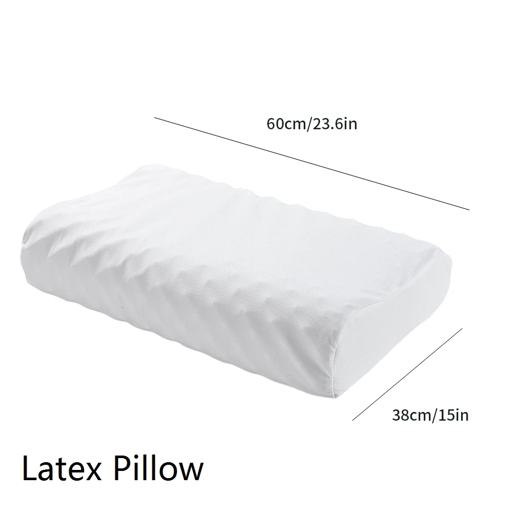 D-white 60x38cm Ортопедическая подушка с эффектом памяти, постельные принадлежности для сна, подушка для шеи, мягкий массажер для медленного отскока, подушка для шейного отдела, забота о здоровье - Цвет: D-white 60x38cm