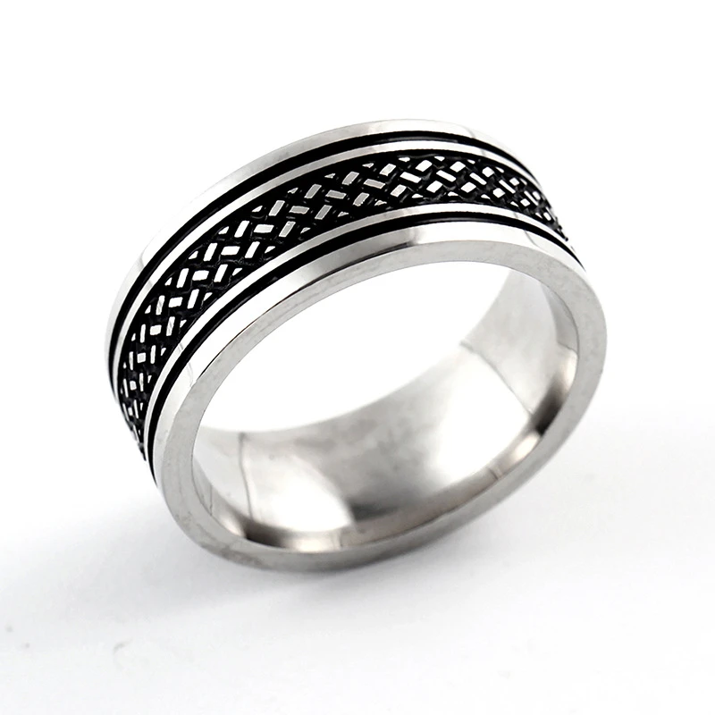 

Fashion Creative Sexy Fish Pattern Titanium Steel Ring For Men Women Fine Silver Color Finger Rings Party Jewelry Accessories