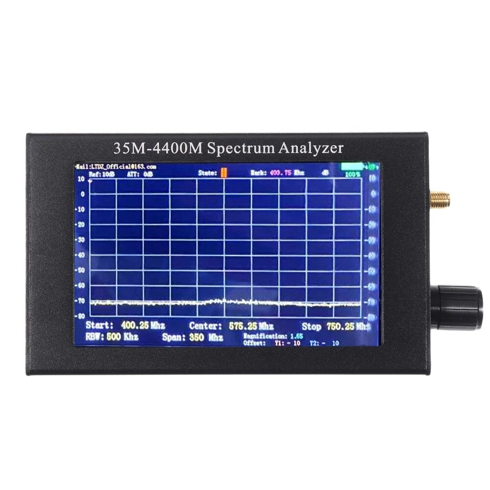 

Handheld Spectrum Analyzer 35M-4400MHZ Signal Generator Spectrum Analyzer with 4.3in Display
