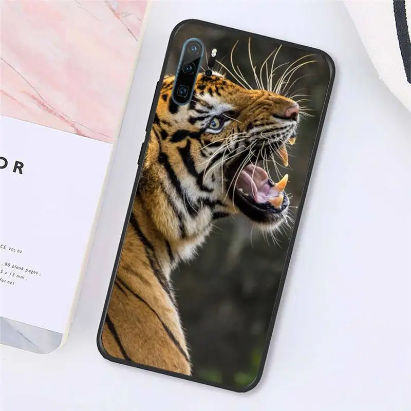 

tiger Ferocious animal king Phone Case For Huawei honor Mate P 10 20 30 40 Pro 10i 9 10 20 8x Lite Y91C V17 6.38 6.44