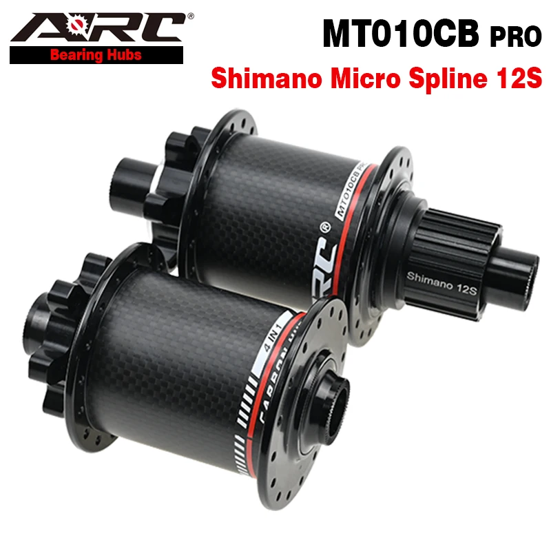 

ARC Carbon Fiber Hub MTB Hub MT010CB PRO Thru axle Front 15x100 Rear 12x142 Disc Bike Hub Shimano MICRO SPLINE 12S Bicycle Hub