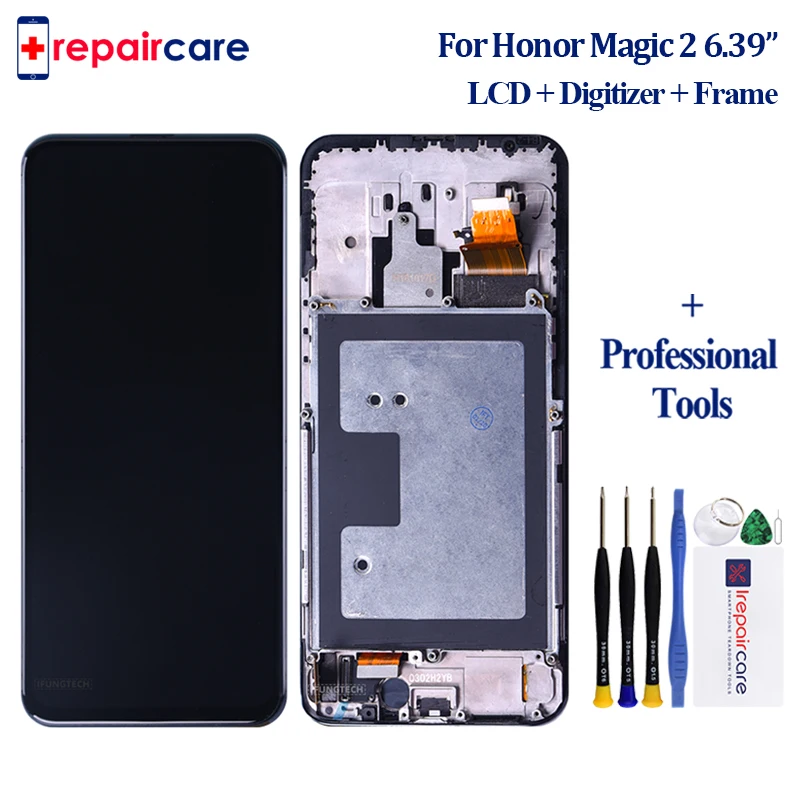 Amoled ЖК дисплей 6 36 дюйма сенсорный экран для HUAWEI Honor Magic 2 дигитайзер с рамкой