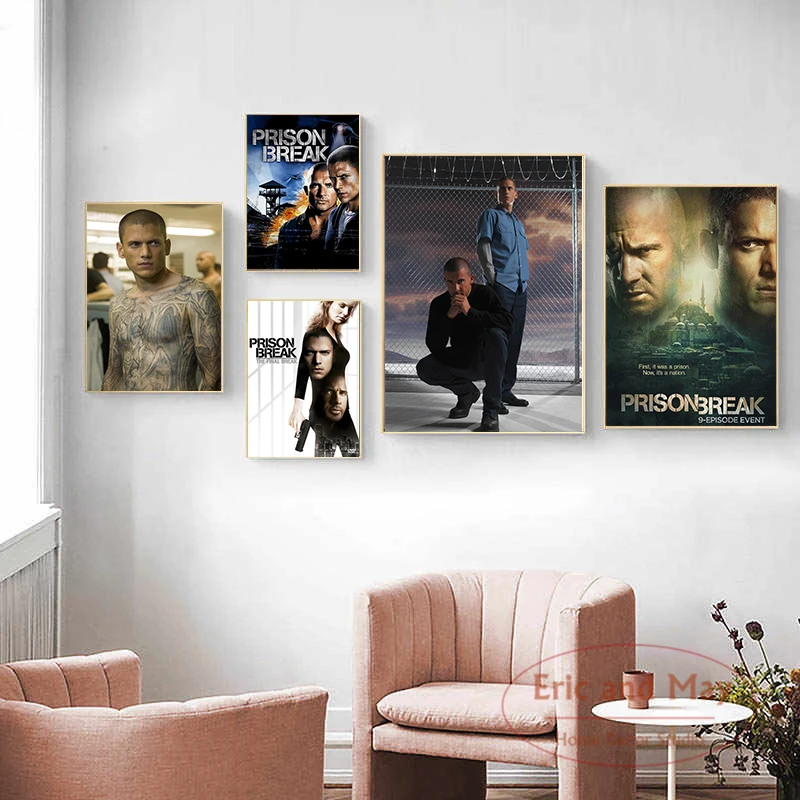 

Poster And Prints Prison Break Movie Canvas Painting Wall Art Picture Classic Decorative Home Decor Obrazy