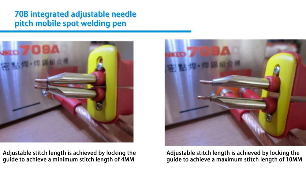

SUNKKO709A 110V Pulse lithium battery spot welding machine Power battery pack welding electric welding pen bump welder