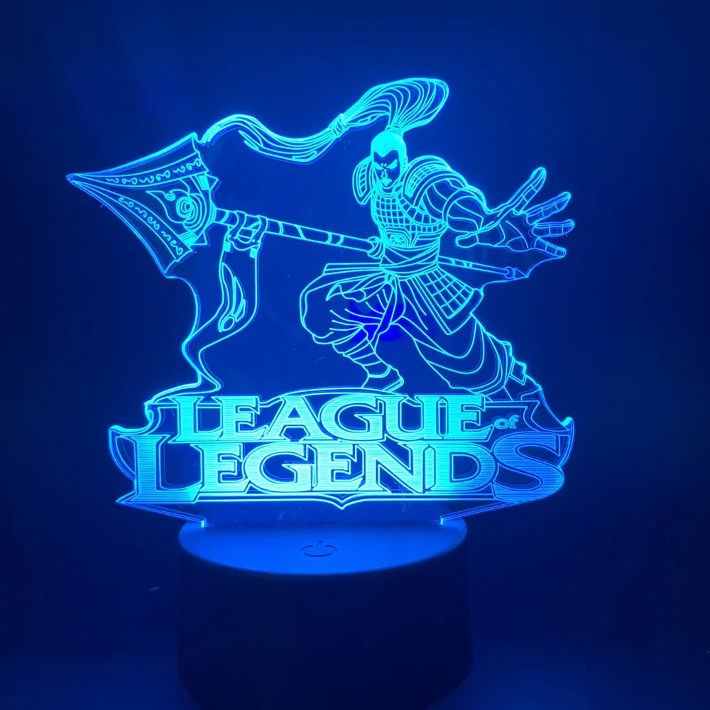 

Led Night Light Lamp League of Legends Bedroom Decoration Zhao Xin Nightlight for Kids Gift LOL Novetly Game Light 3D Lamp