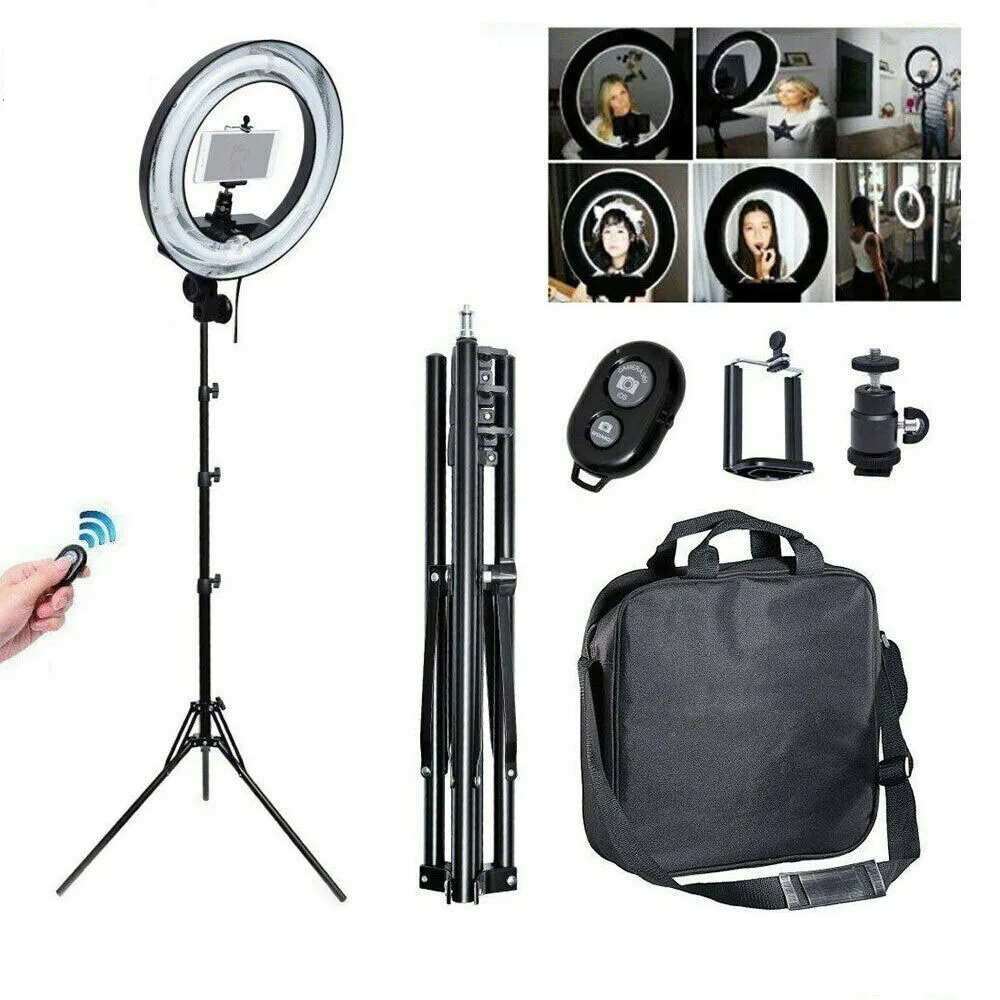 40 Вт 34 см кольцевой свет + держатель для камеры iPhone подставка fr Studio Photo Video EU